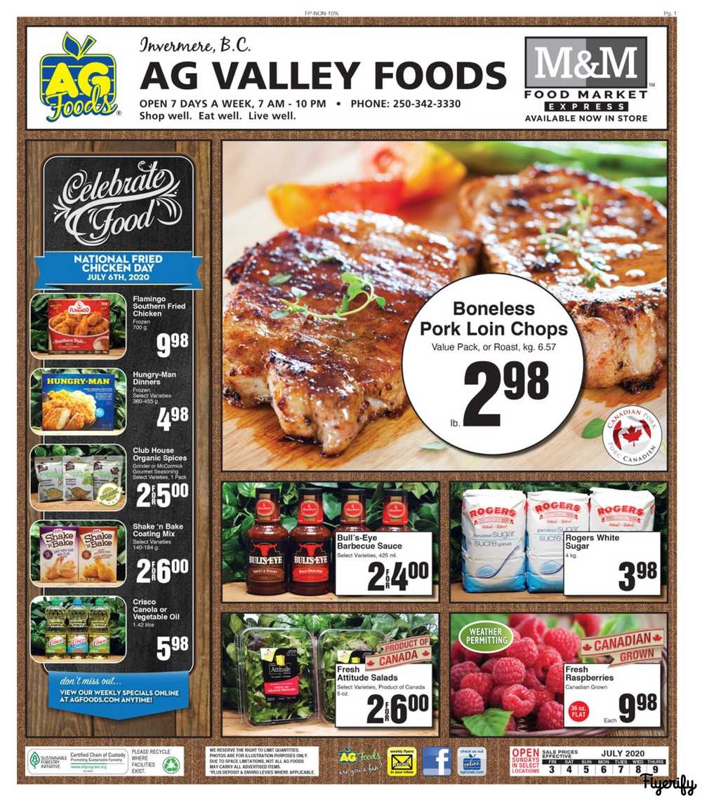 AG Foods Flyer July 3 to 9 Canada