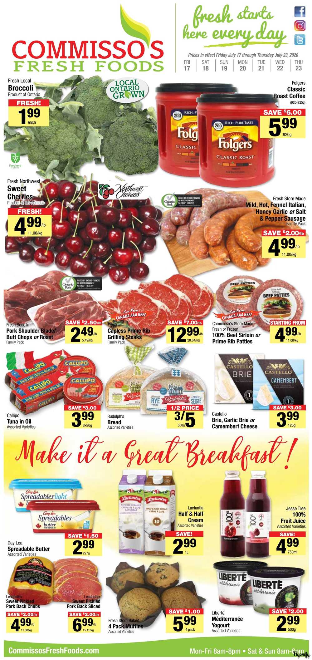 Commisso's Fresh Foods Flyer July 17 to 23 Canada