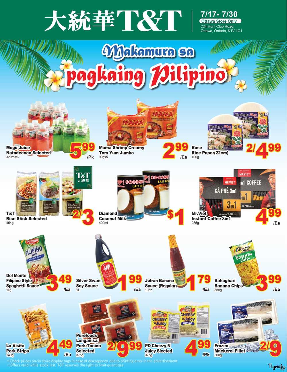 T&T Supermarket (Ottawa) Flyer July 24 to 30 Canada