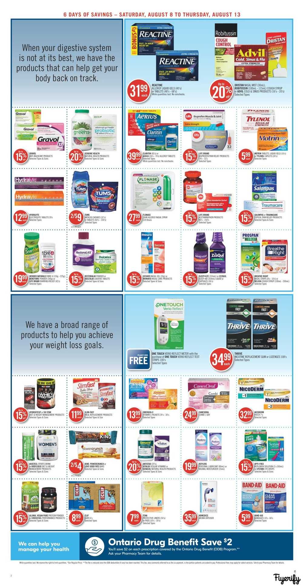 Shoppers Drug Mart (ON) Flyer August 8 to 13 Canada