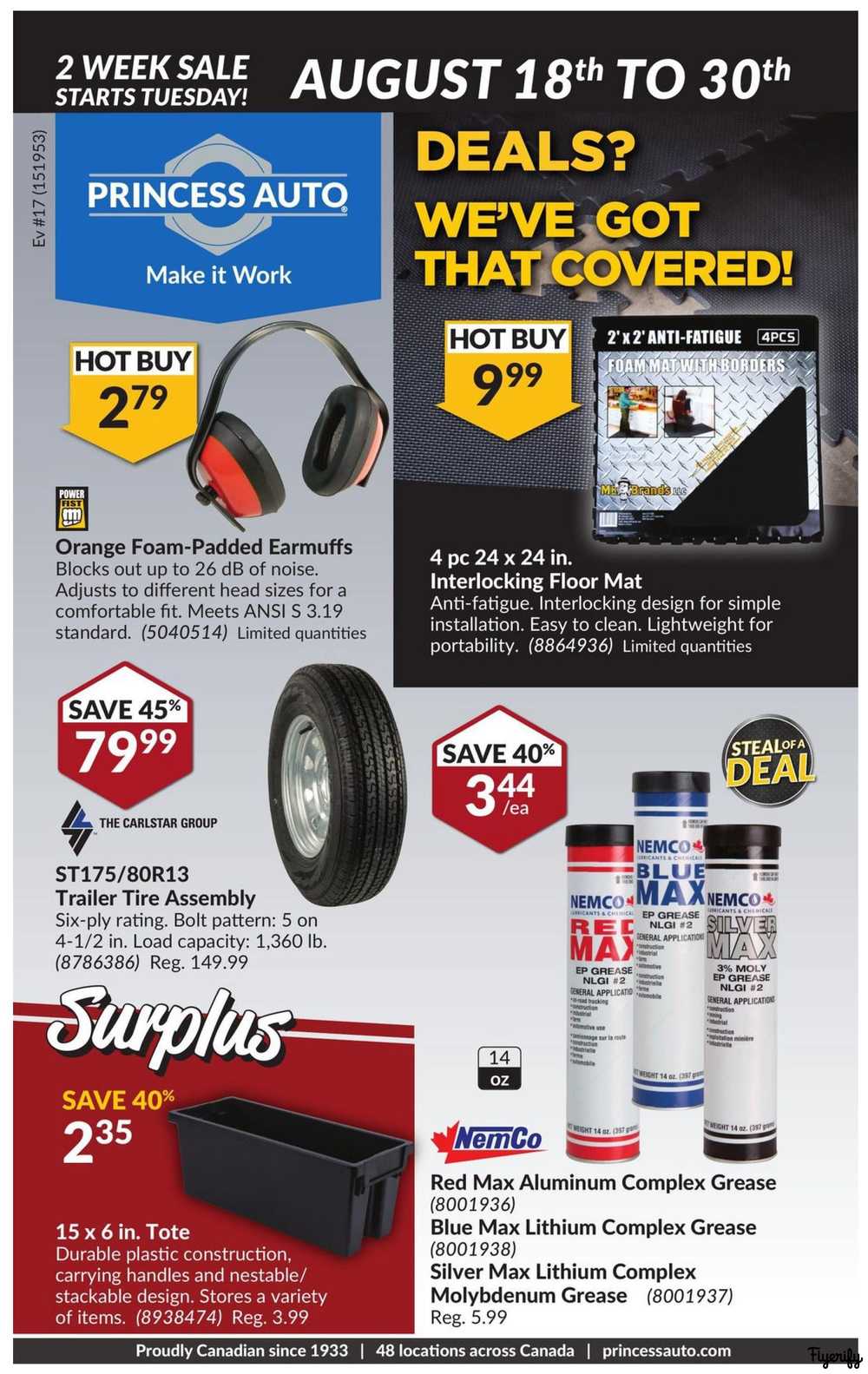 Princess Auto Flyers