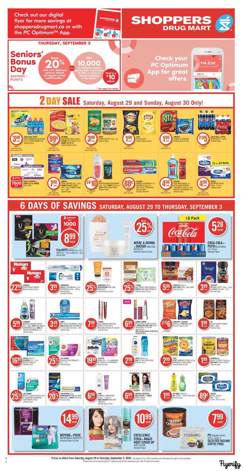 Shoppers Drug Mart (ON) Flyer August 29 to September 3 Canada