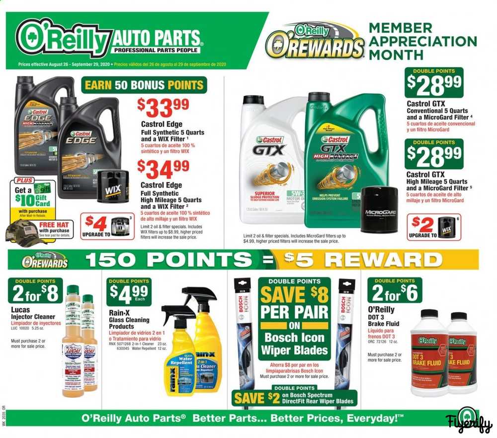 O'Reilly Auto Parts Flyers