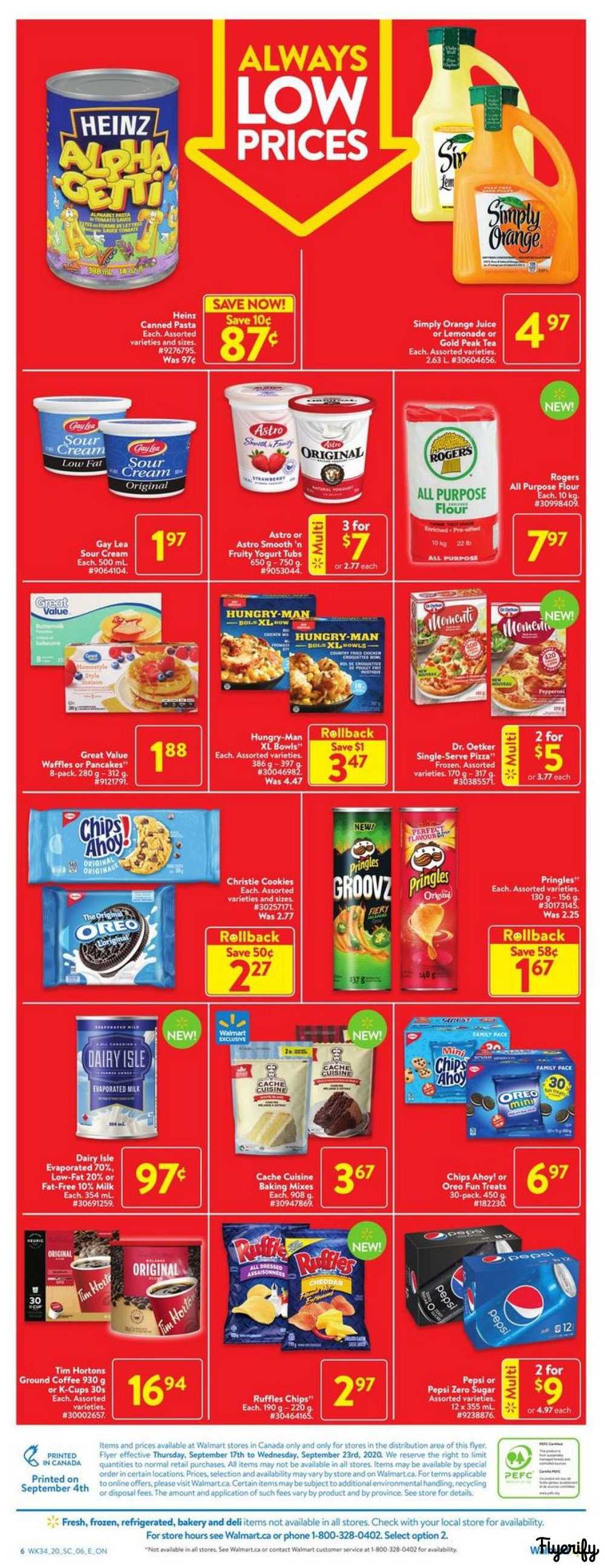 Walmart (ON) Flyer September 17 to 23 Canada