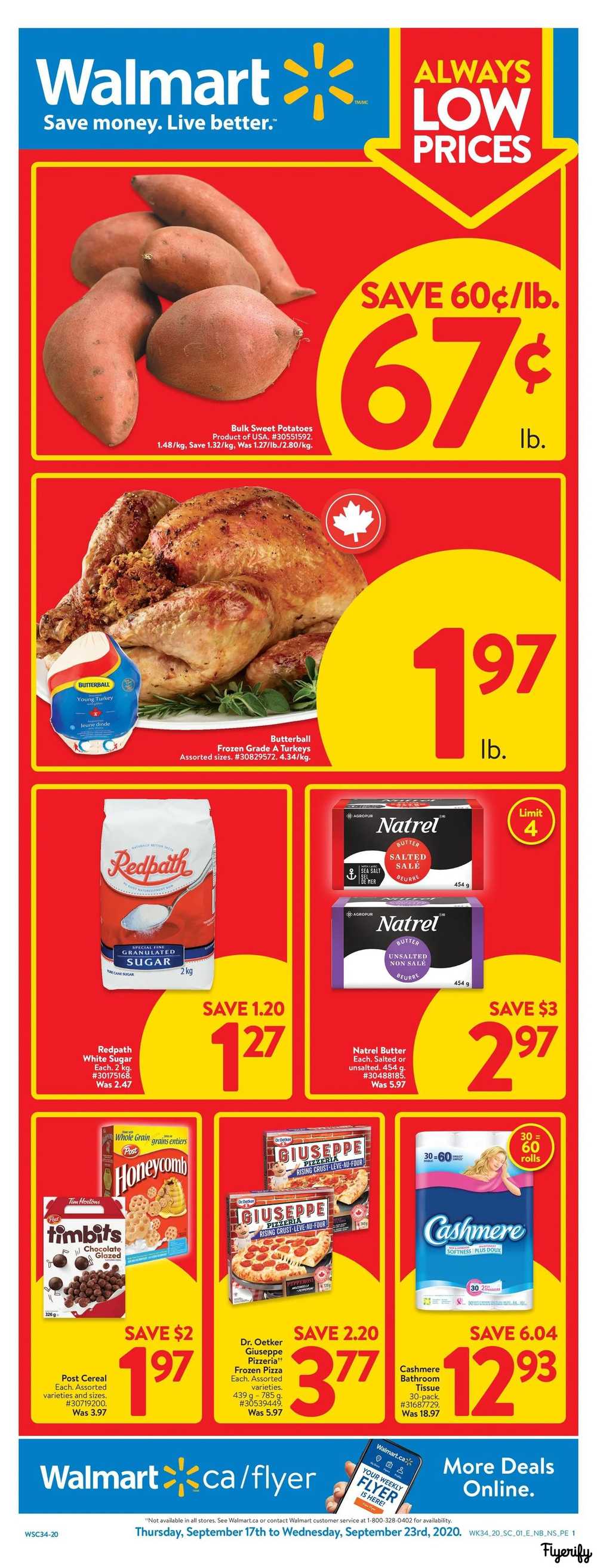 Walmart (Atlantic) Flyer September 17 to 23 Canada