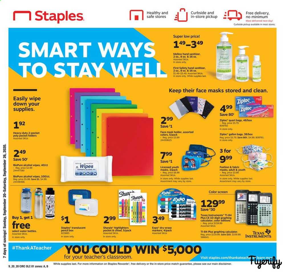 Staples Weekly Ad & Flyer September 20 to 26 Canada