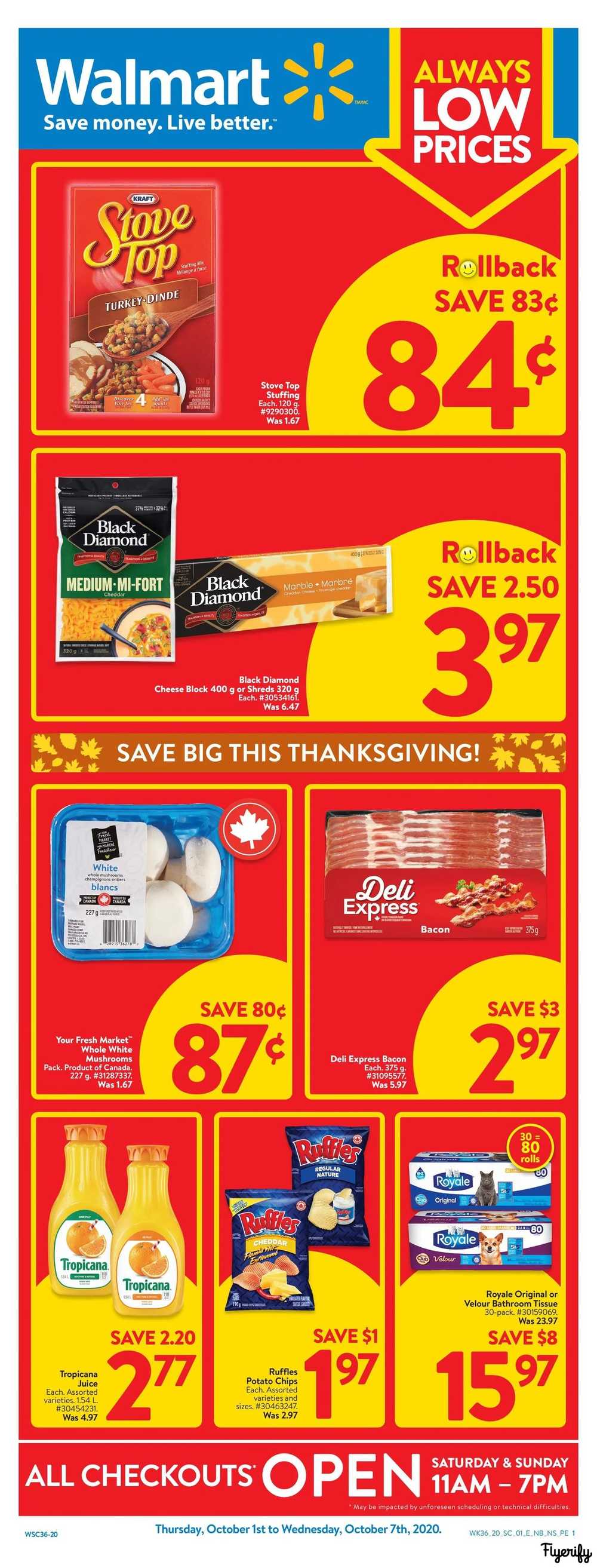 Walmart (Atlantic) Flyer October 1 to 7 Canada