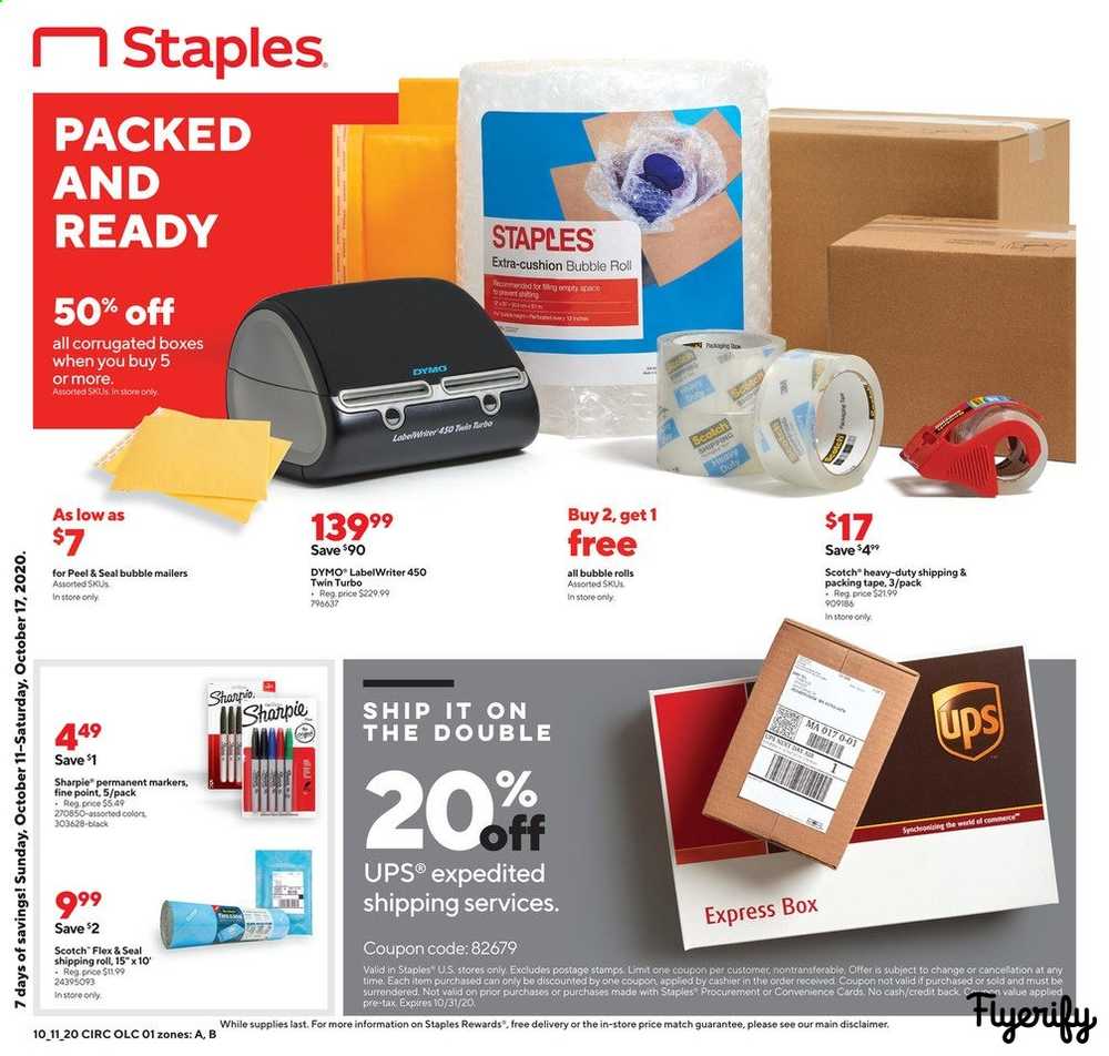 Staples Weekly Ad & Flyer October 11 to 17 Canada