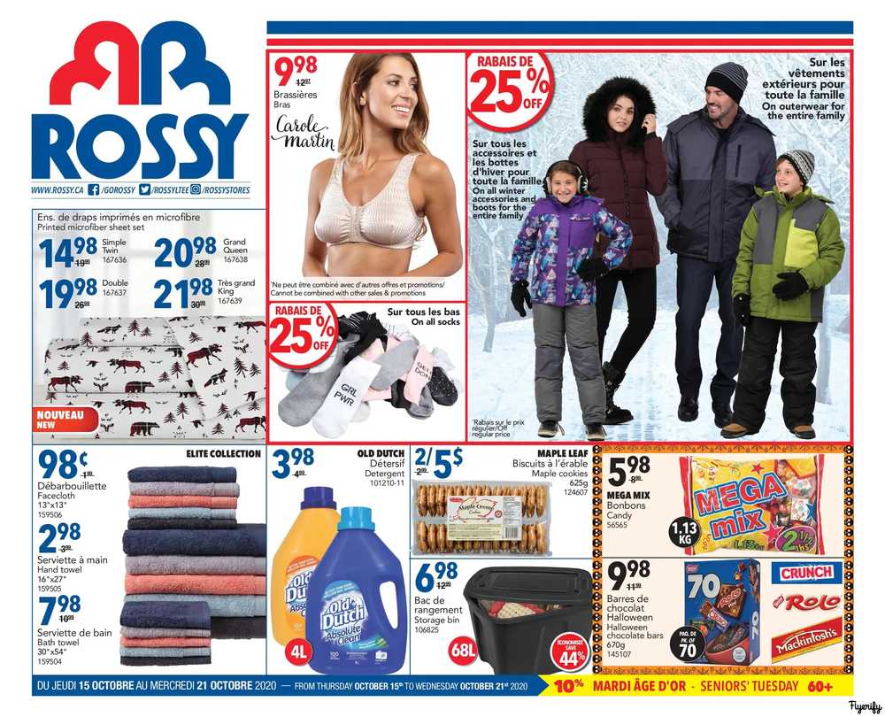 Rossy Flyer October 15 to 21 Canada