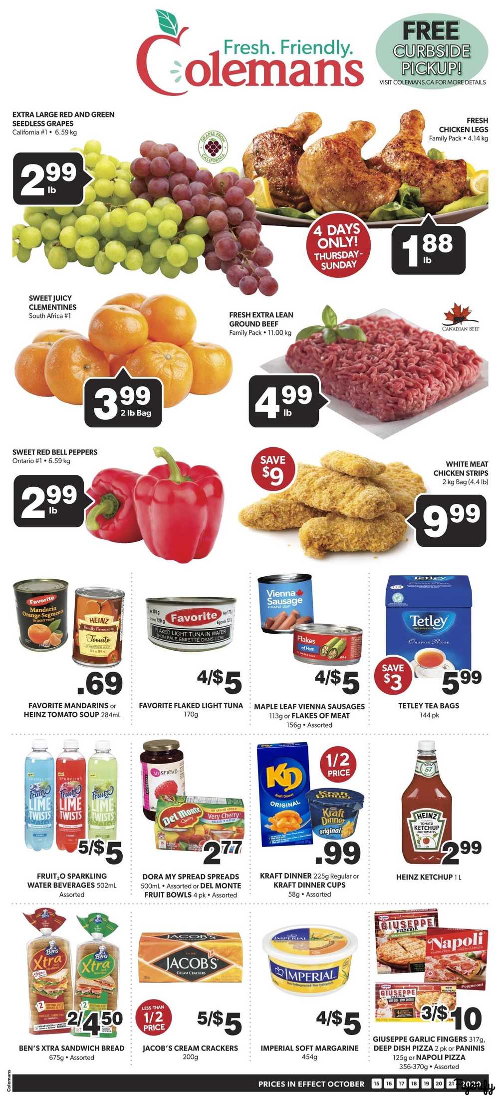Coleman's Flyer October 15 to 21 Canada