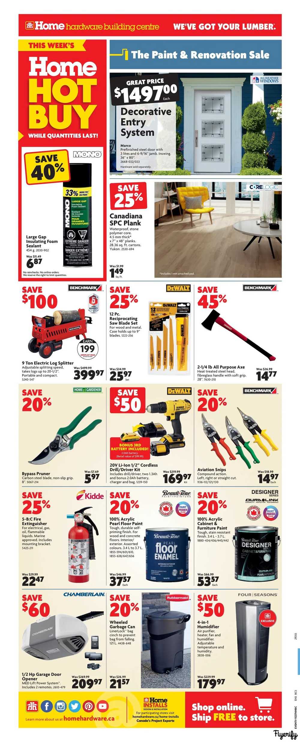 Home Hardware Building Centre (BC) Flyer October 15 to 21 Canada