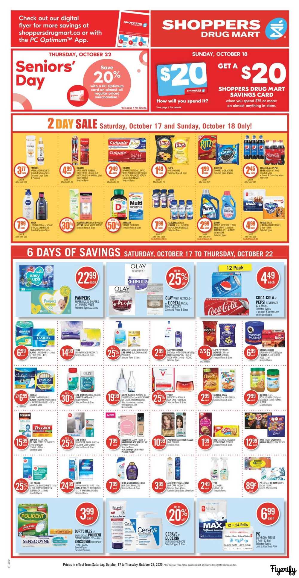 Shoppers Drug Mart (West) Flyer October 17 to 22 Canada