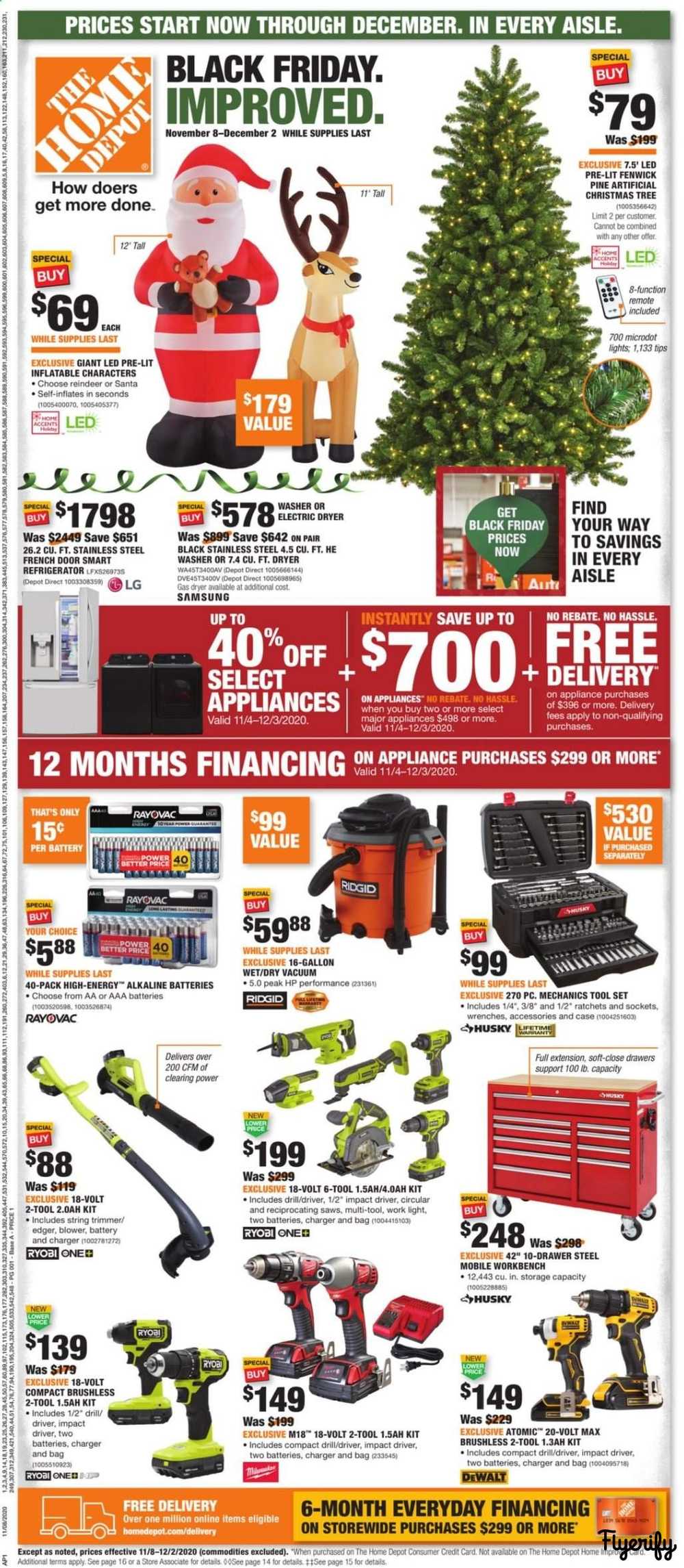 The Home Depot (Local) Weekly Ad & Flyer November 8 to December 2 Canada