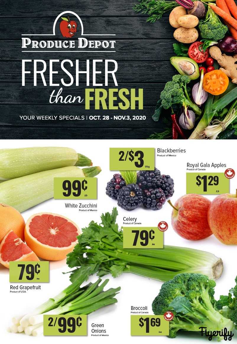 Produce Depot Flyer October 28 to November 3 Canada