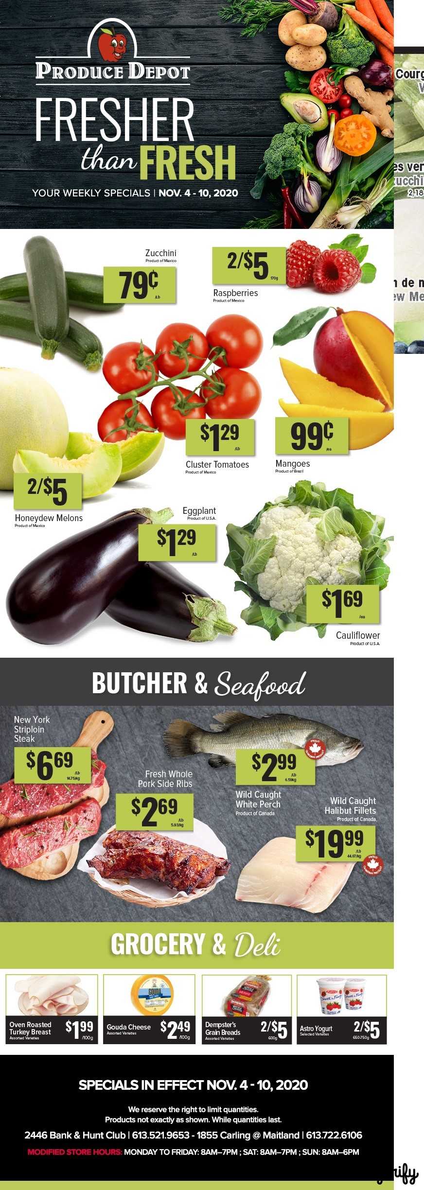 Produce Depot Flyer November 4 to 10 Canada