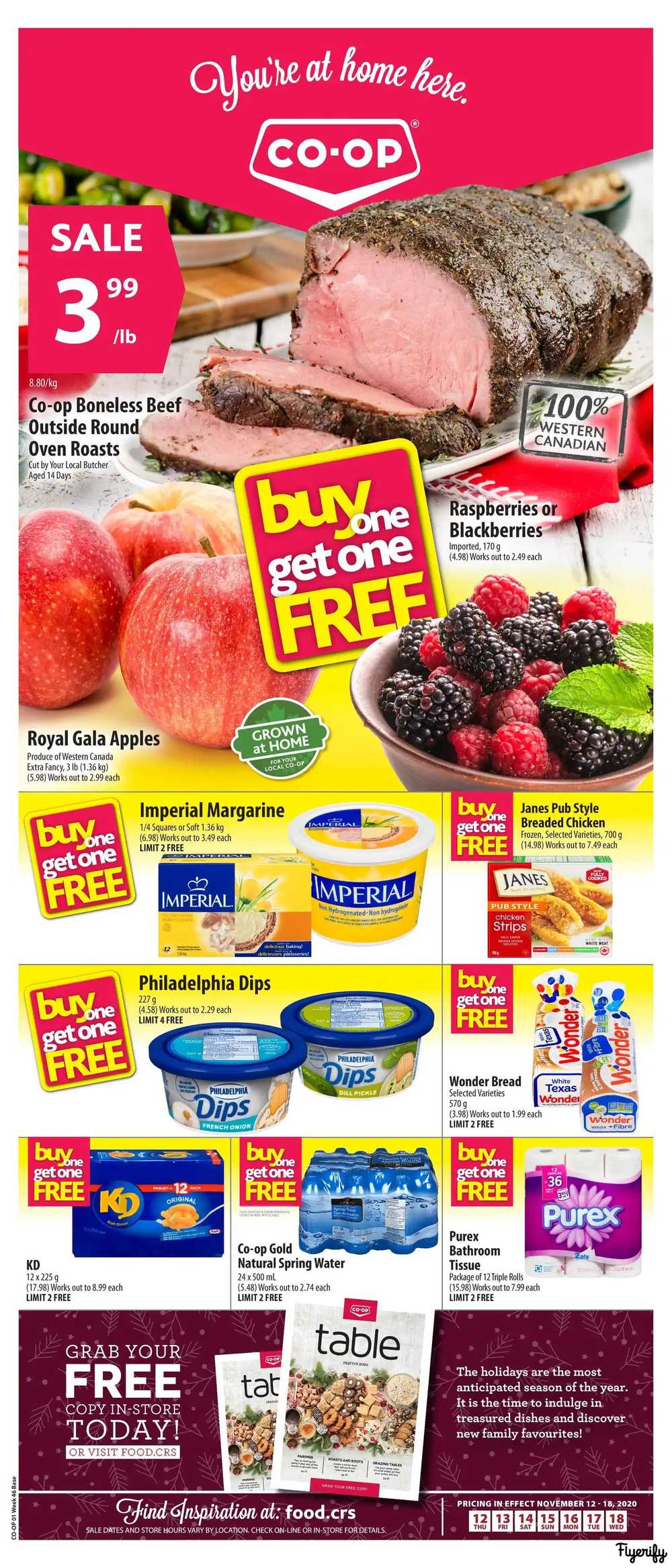 Coop (West) Food Store Flyer November 12 to 18 Canada