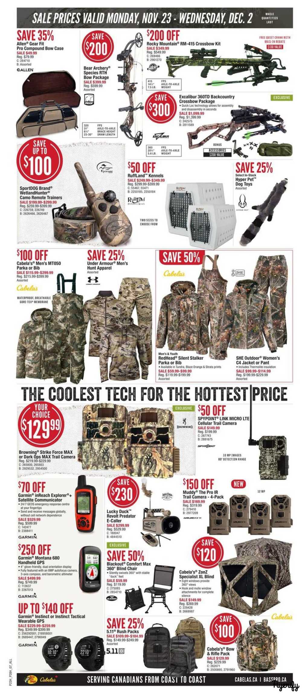 Cabela's Black Friday Flyer November 27 to December 2, 2020 Canada