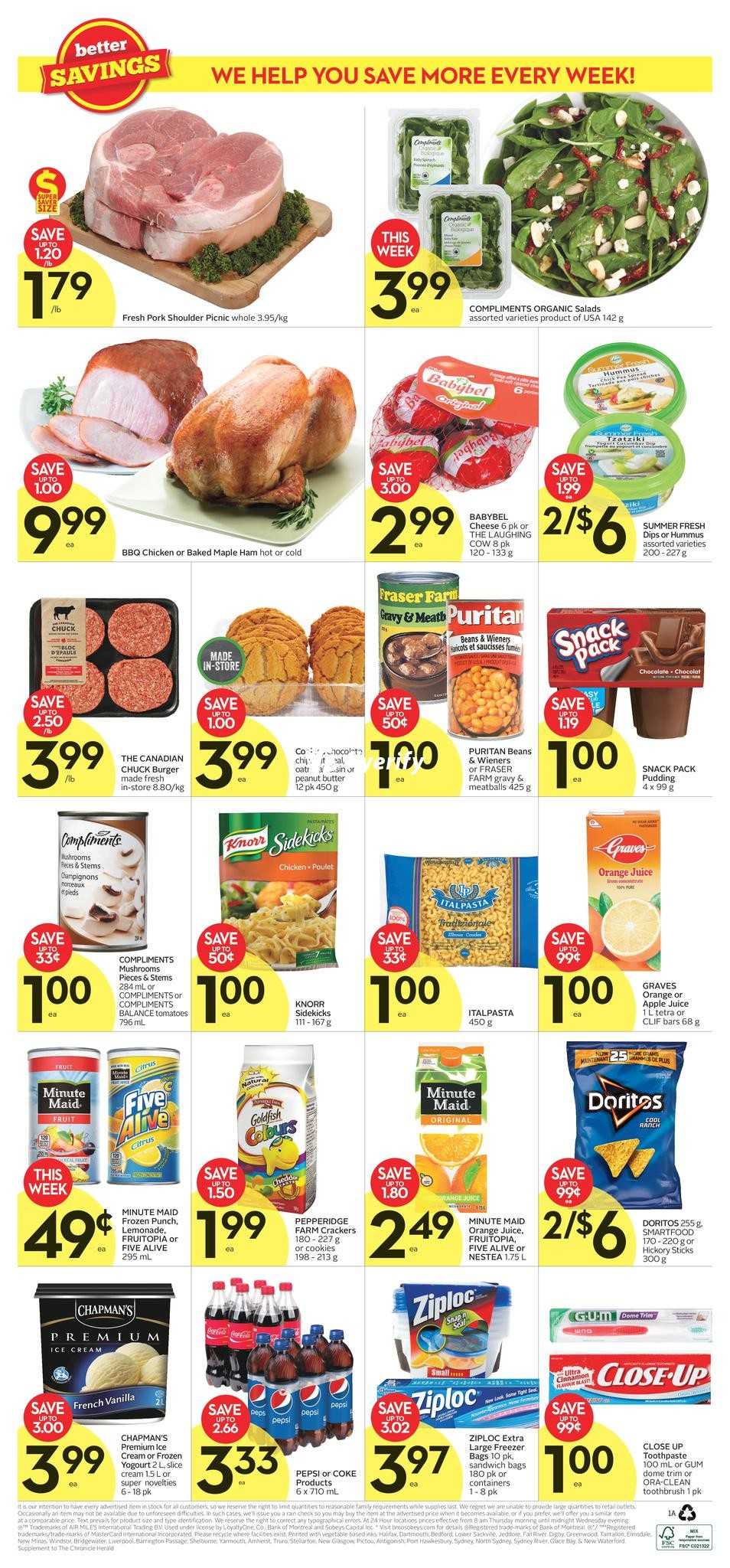 Sobeys (Atlantic) Flyer August 18 to 24 Canada