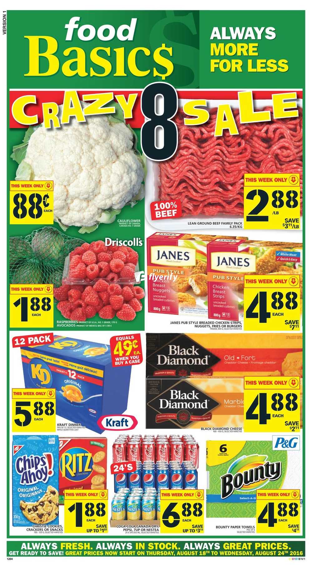 Food Basics Flyer August 18 to 24 Canada