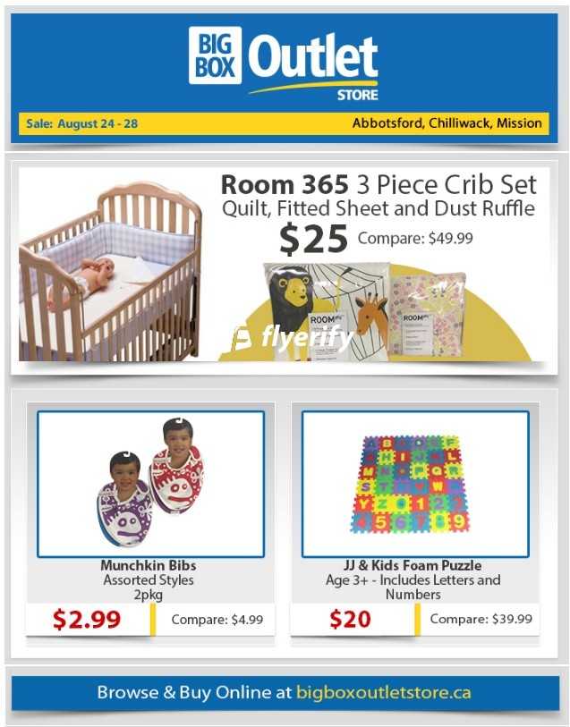 Big Box Outlet Store (Abbotsford, Chilliwack & Mission) Flyer August 24 to 28 Canada