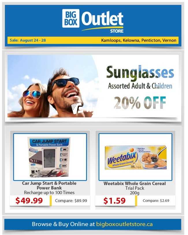 Big Box Outlet Store (Kamloops, Kelowna, Penticton & Vernon) Flyer