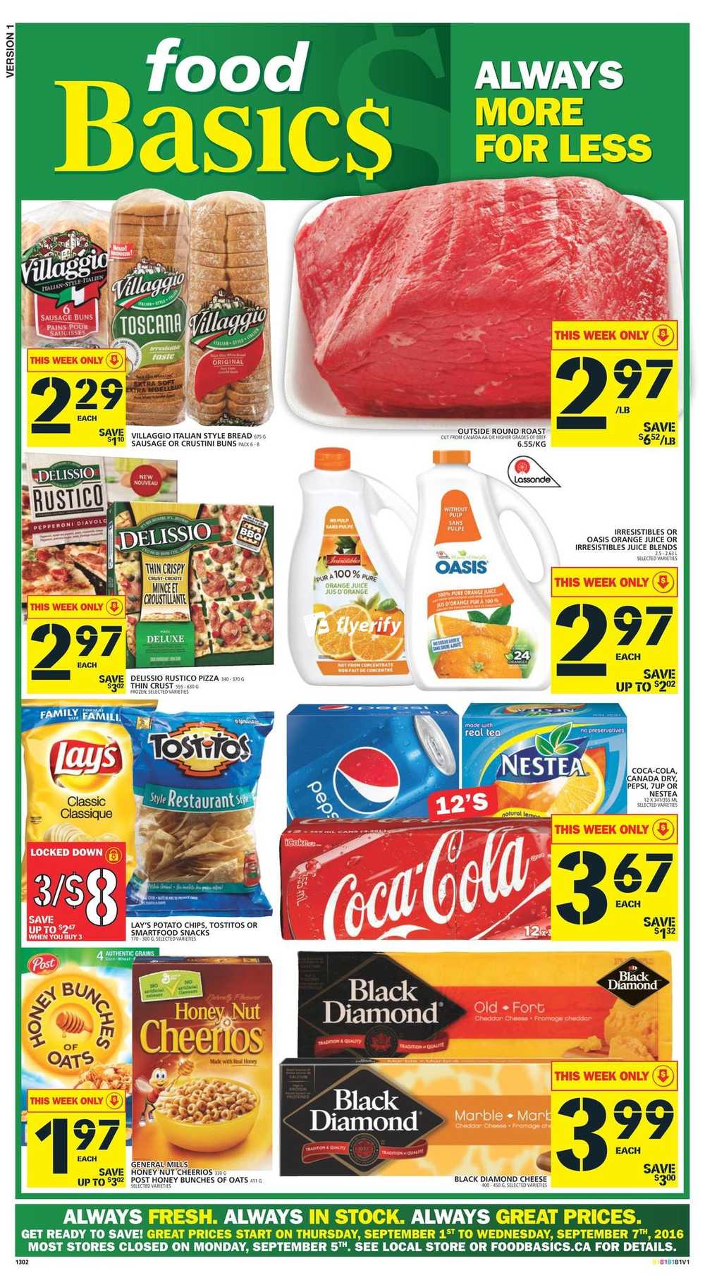 Food Basics Flyer September 1 to 7 Canada Food Basics Flyer September 1 to 7 Canada
