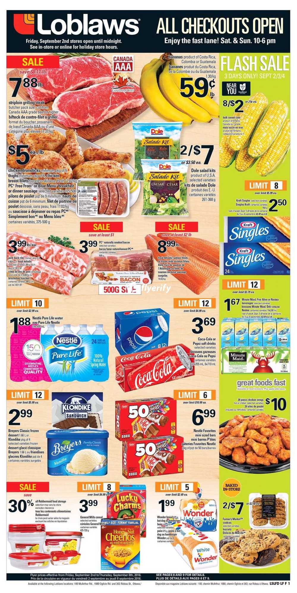 Loblaws (Ottawa Region) Flyer September 2 to 8 Canada