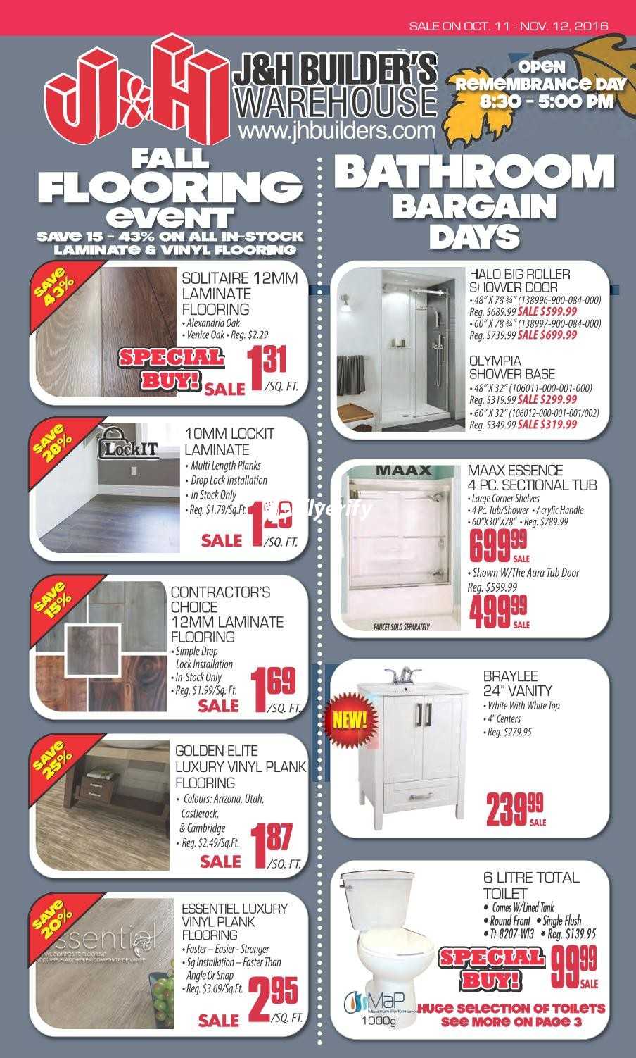 J H Builder S Warehouse Flyers J H Builder S Warehouse Flyers