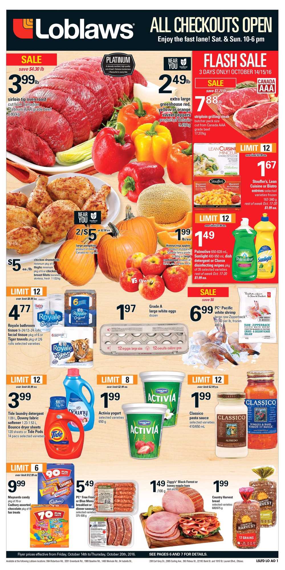 Loblaws (Ottawa Region) Flyer October 14 to 20 Canada