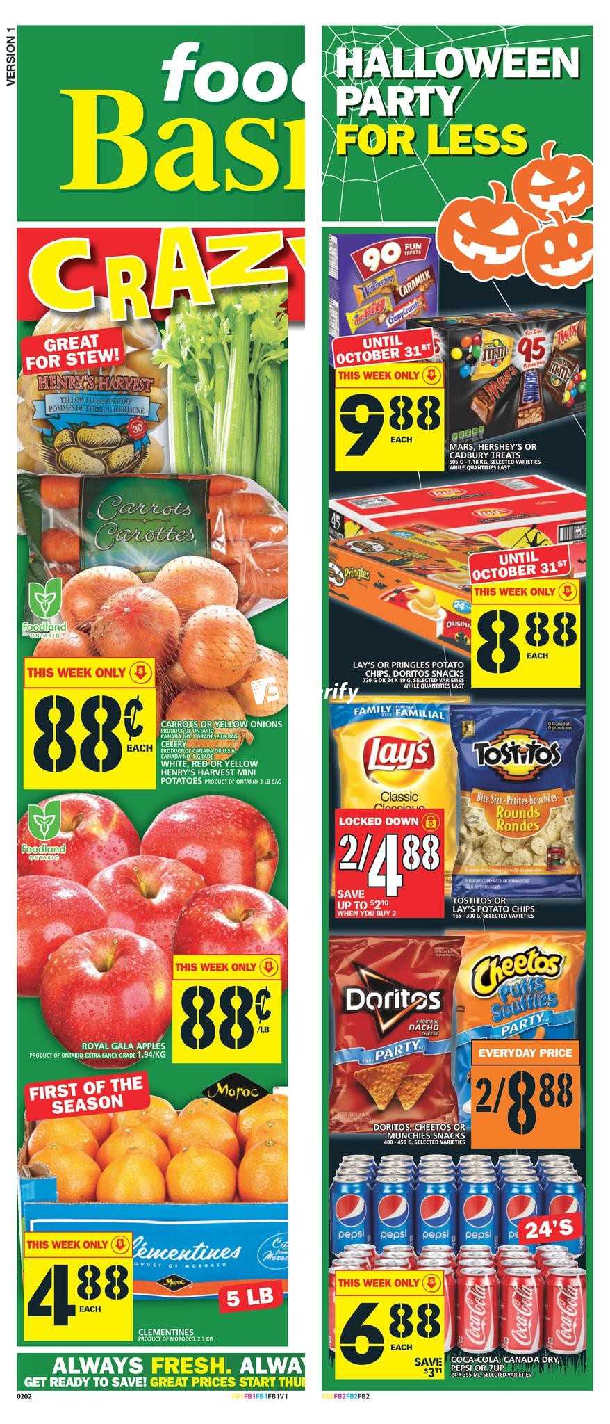 Food Basics Flyer October 27 to November 2 Canada Food Basics Flyer October 27 to November 2 Canada