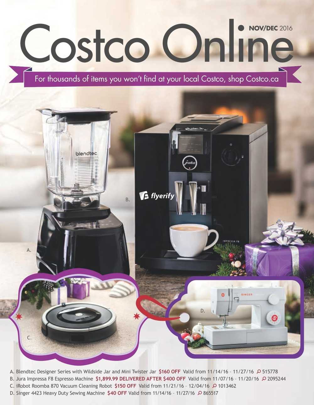 Costco Online Catalogue November 1 to December 31 Canada