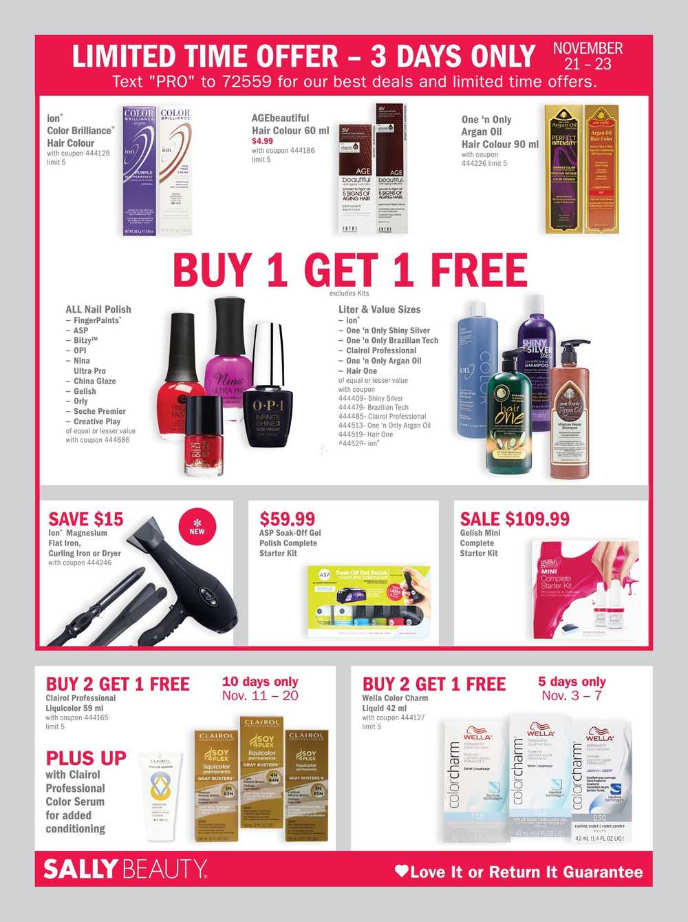 Sally Beauty Supply Pro Flyer November 1 To 30 Canada