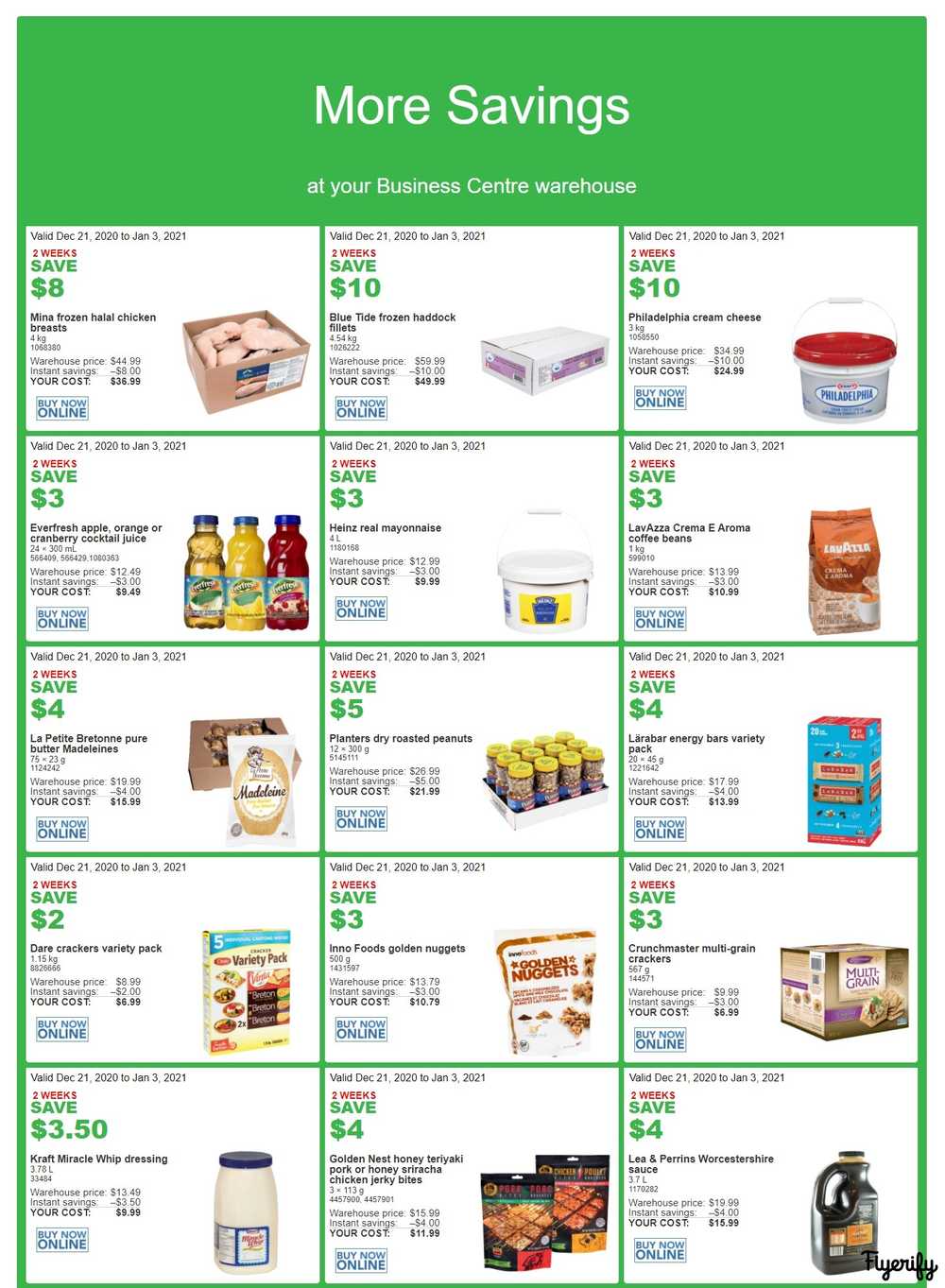 Costco Business Centre Instant Savings Flyer December 21 to January 3