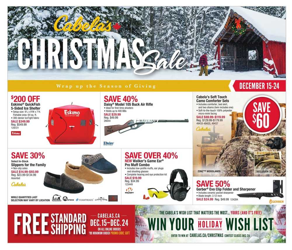 Cabela's Flyer December 15 to 24 Canada