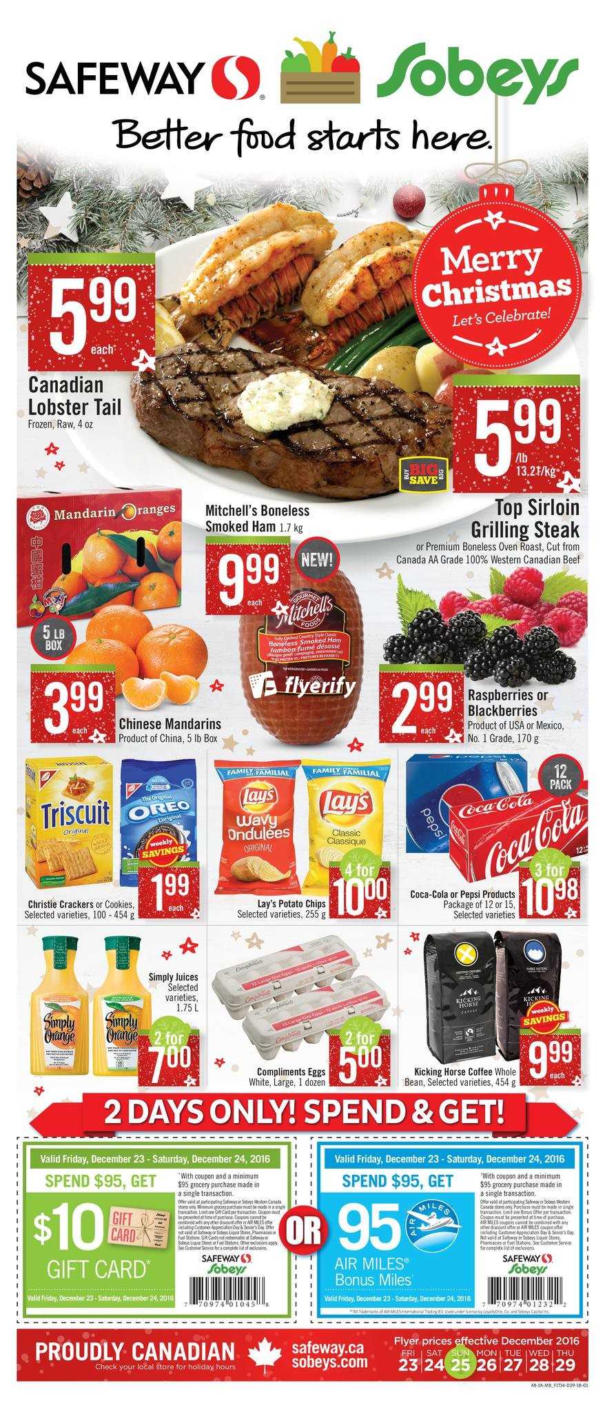 Sobeys (West) Flyer December 23 to 29 Canada