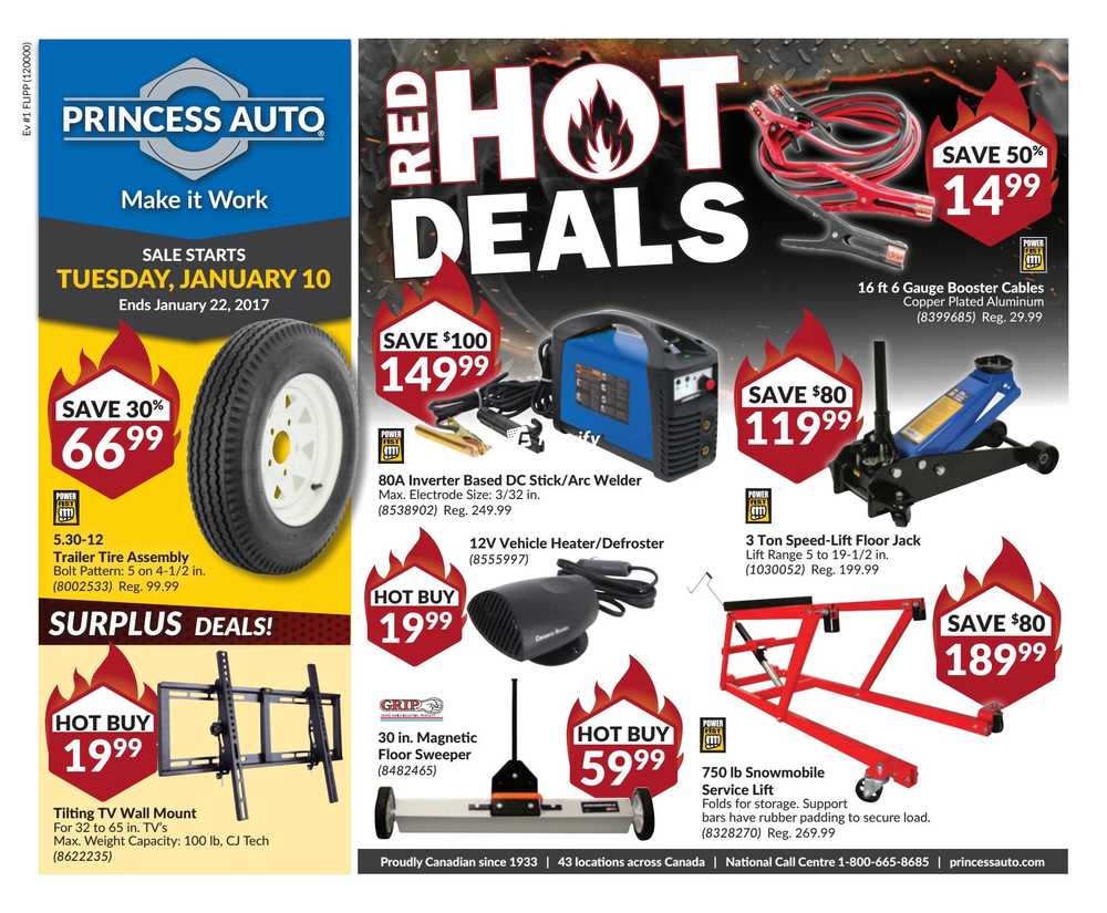 Princess Auto Flyer January 10 to 22 Canada
