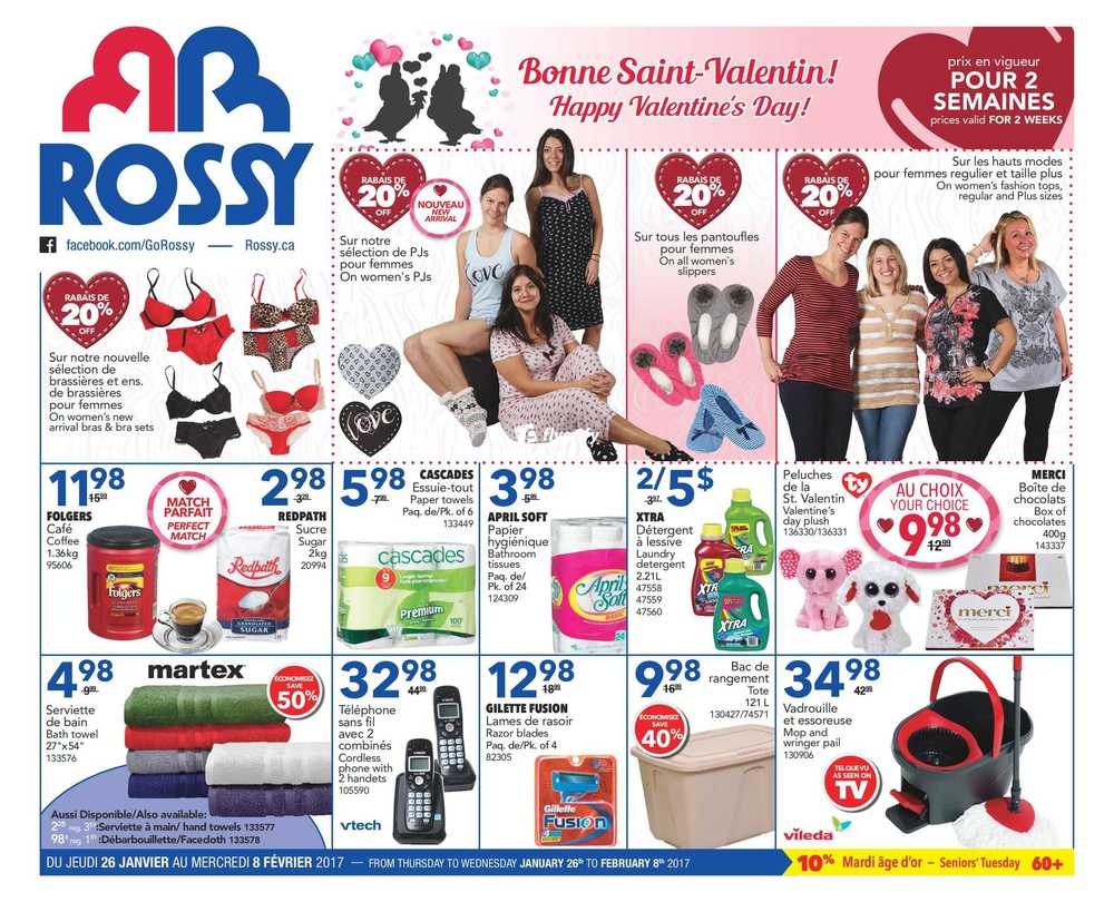 Rossy Flyer January 26 to February 8 Canada