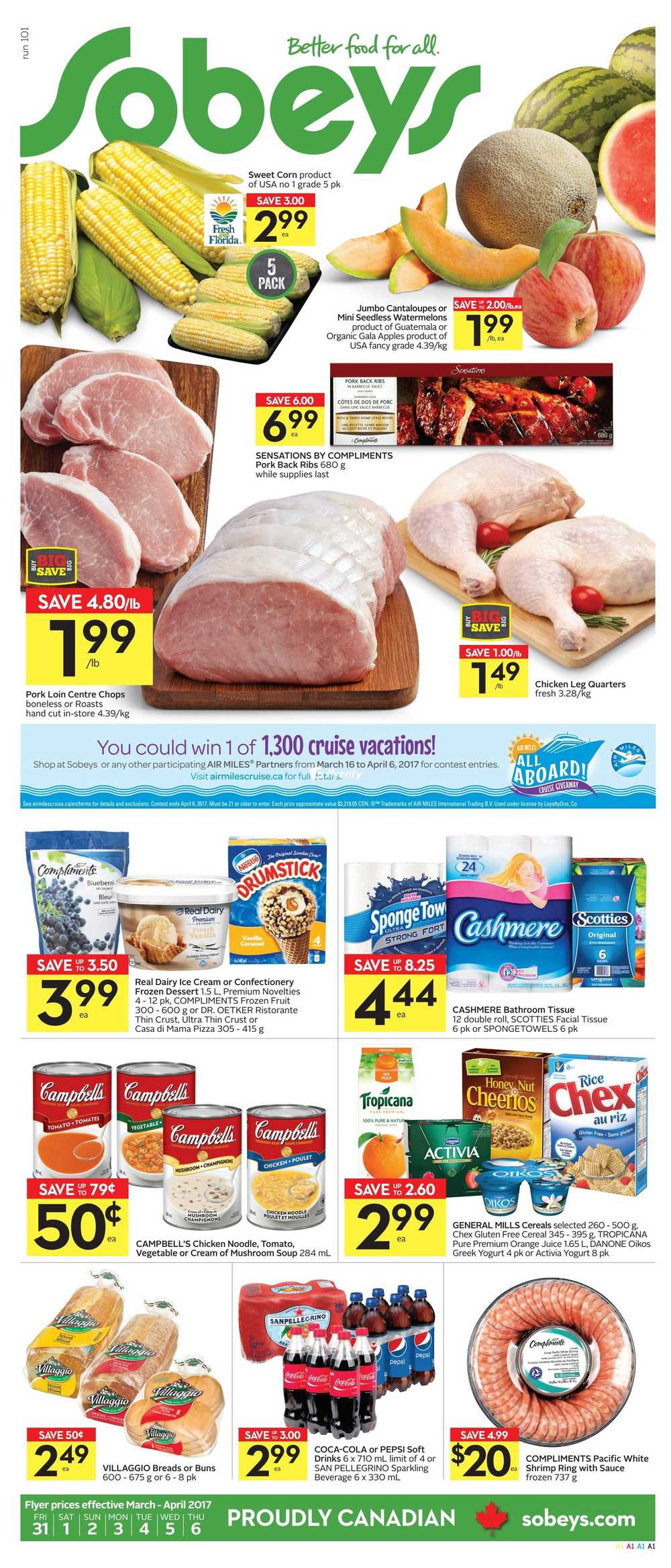 Sobeys (ON) Flyer March 31 to April 6 Canada