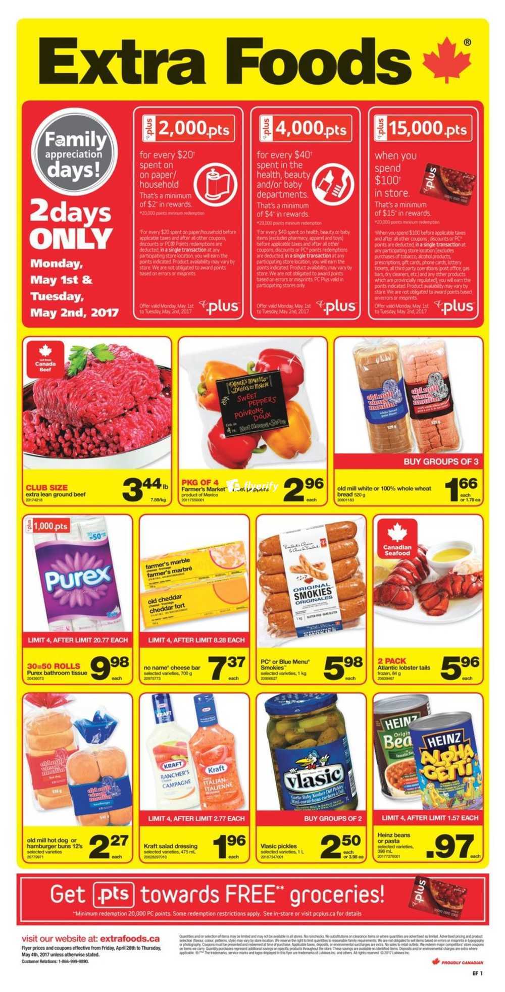 Extra Foods Flyer April 28 to May 4 Canada