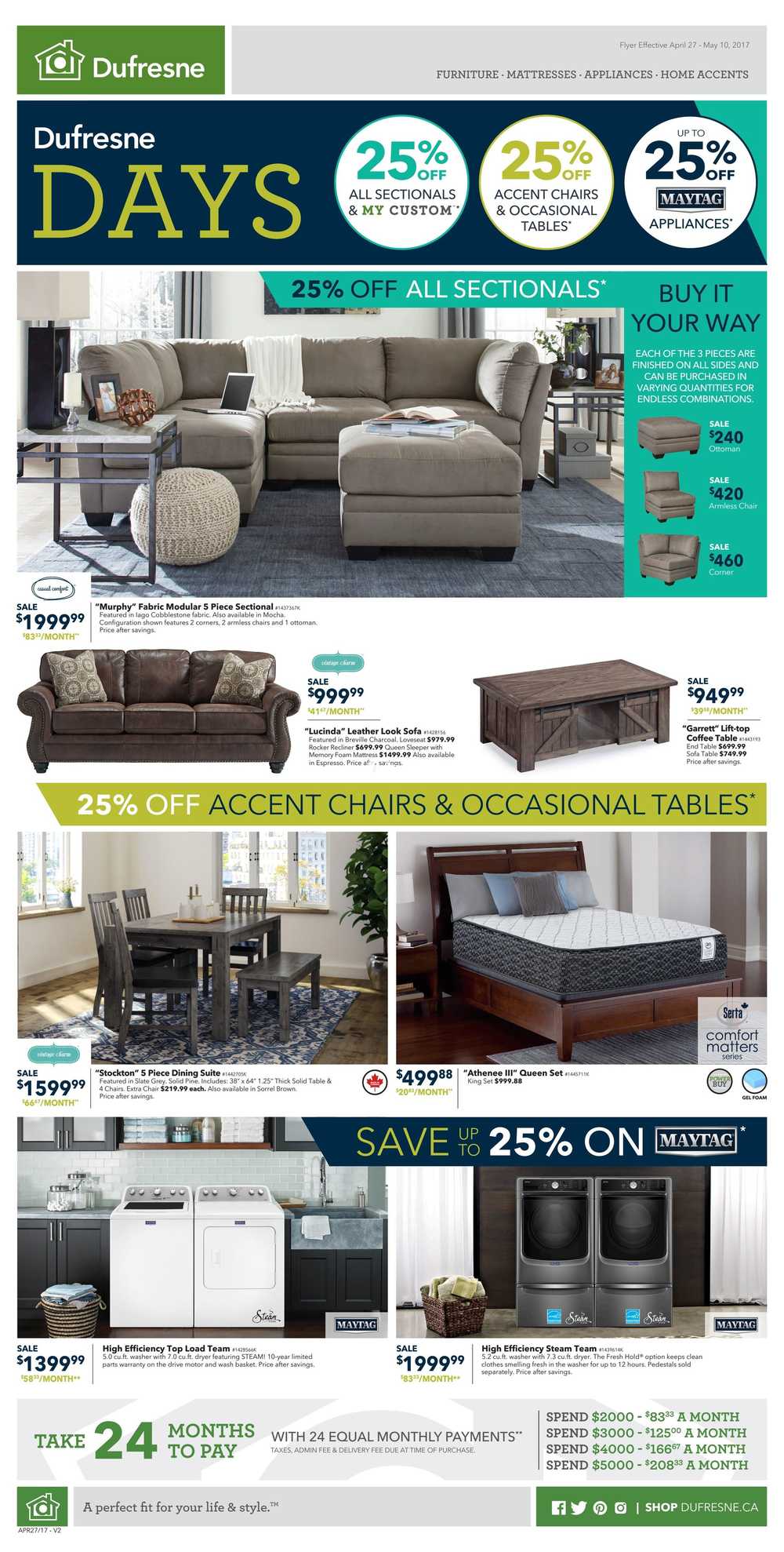 Dufresne (Selkirk, Portage, Dryden, Swan, Kenora and Ottawa) Flyer