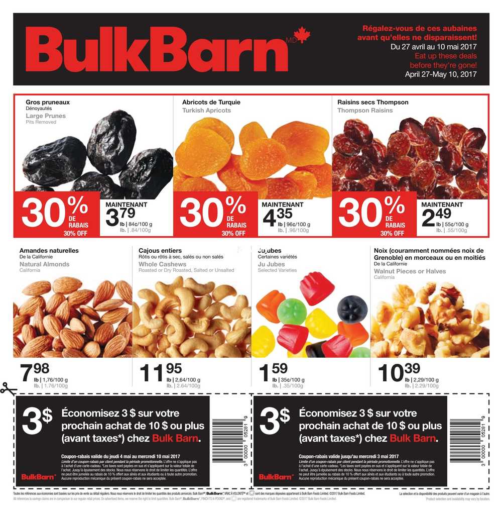 Bulk Barn Qc Flyer April 27 To May 10 Canada