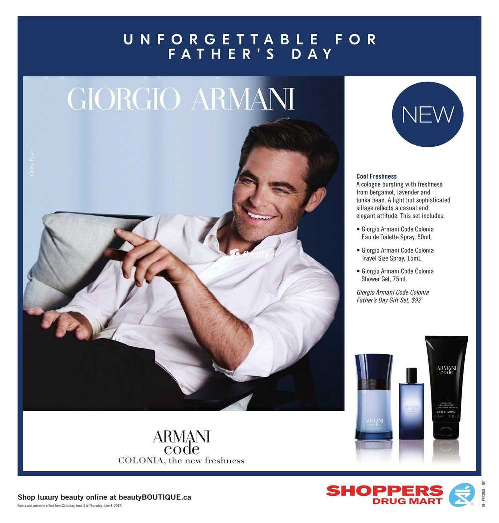 armani code shoppers drug mart