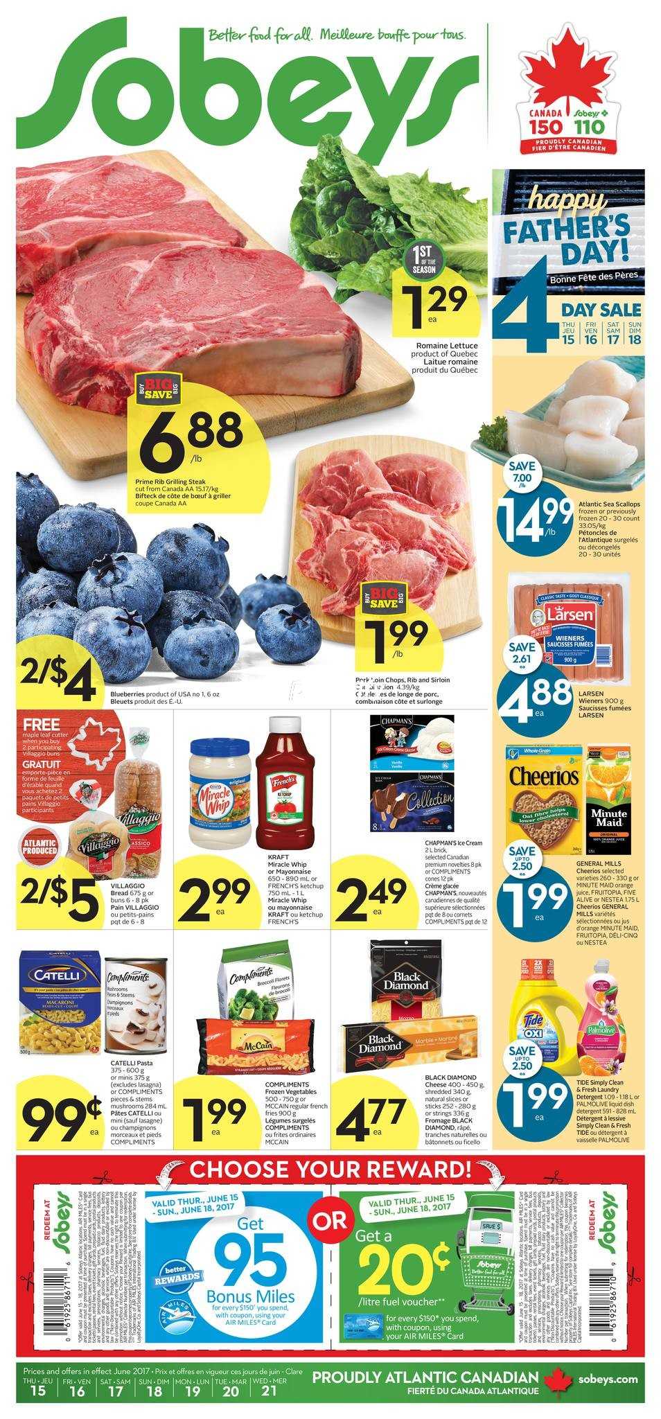 Sobeys (Atlantic) Flyer June 15 to 21 Canada