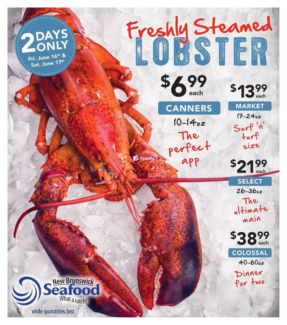 Longo's Lobster Fest 2Days Flyer June 16 & 17 Canada