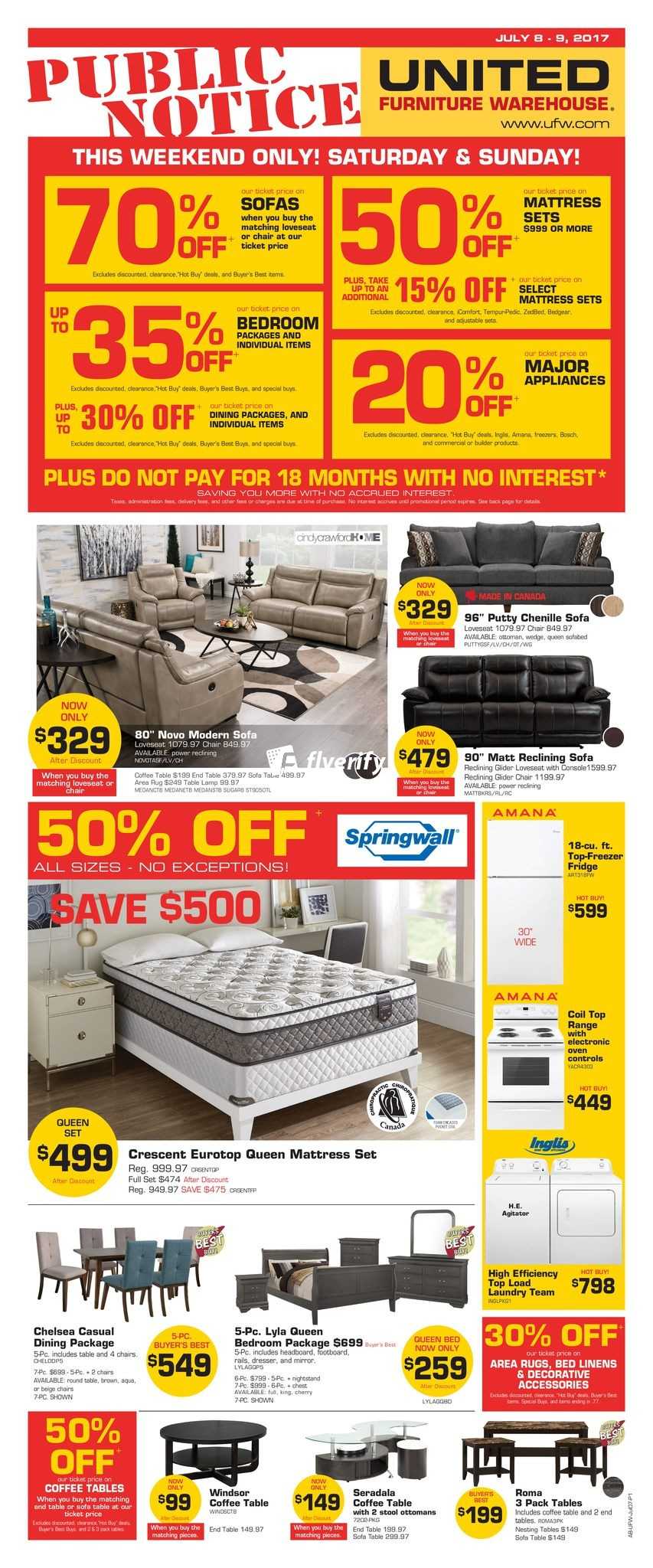United Furniture Warehouse Flyers