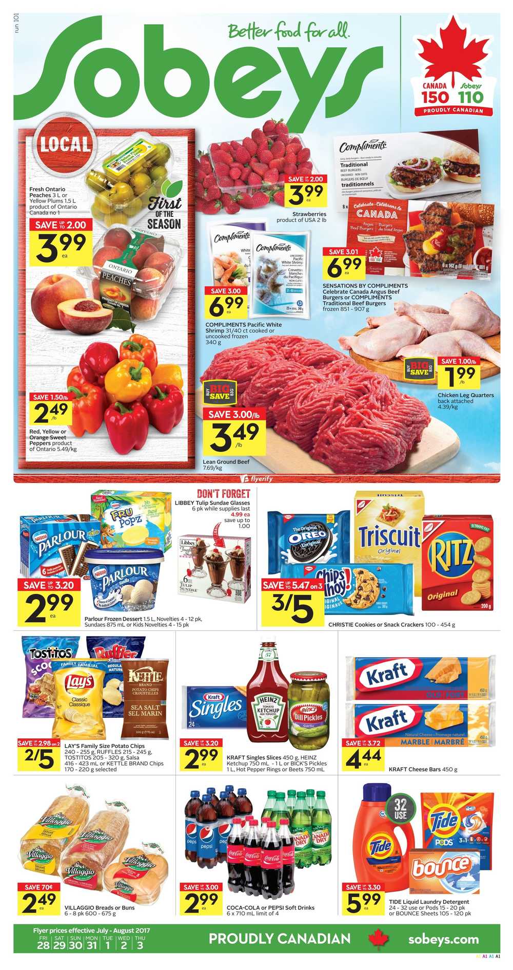 Sobeys (ON) Flyer July 28 to August 3 Canada