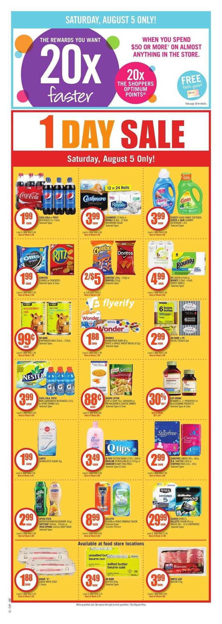 Shoppers Drug Mart (ON) Flyer August 5 to 11 Canada