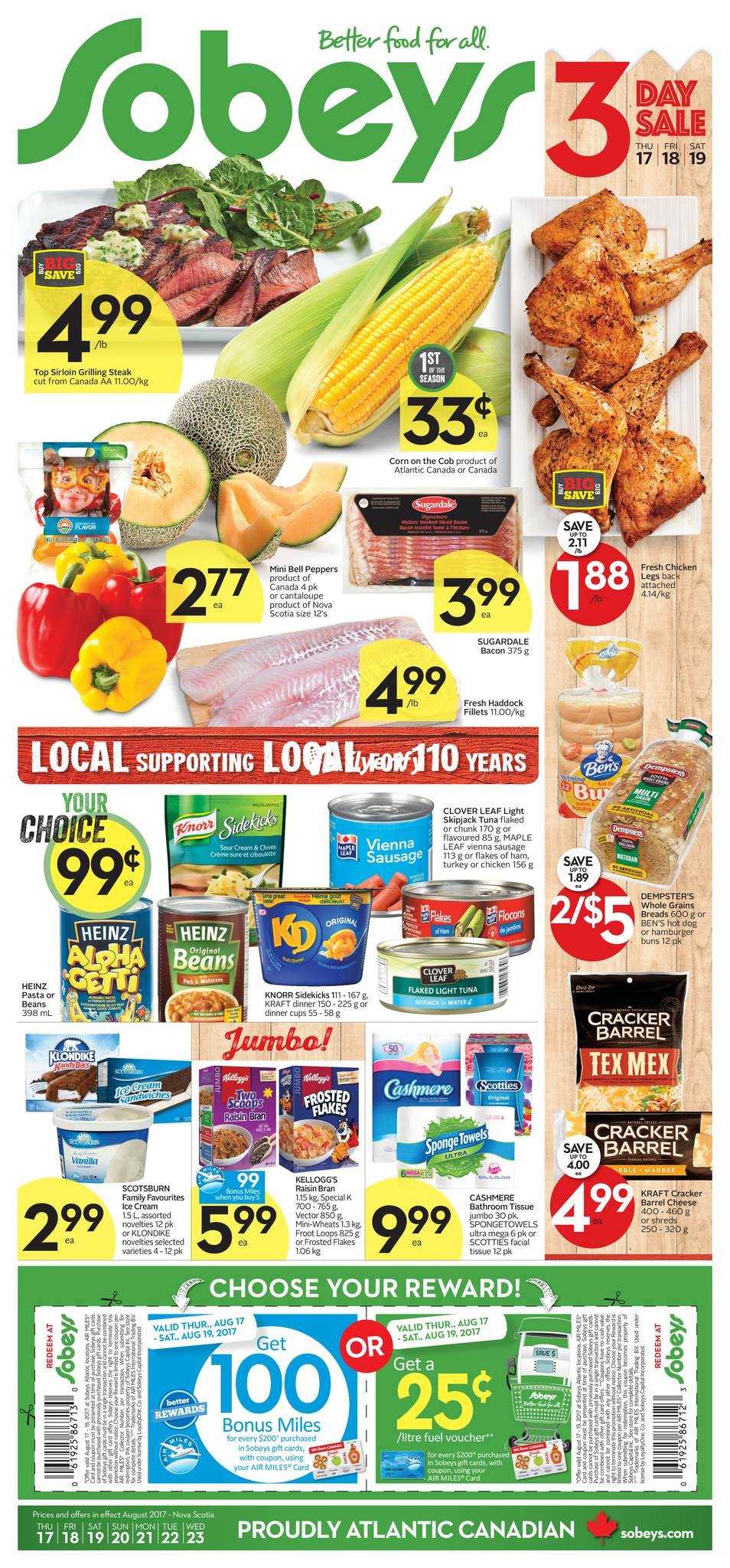 Sobeys (Atlantic) Flyer August 17 to 23 Canada