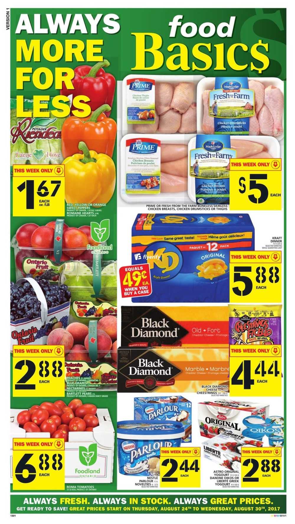 Food Basics Flyer August 24 to 30 Canada
