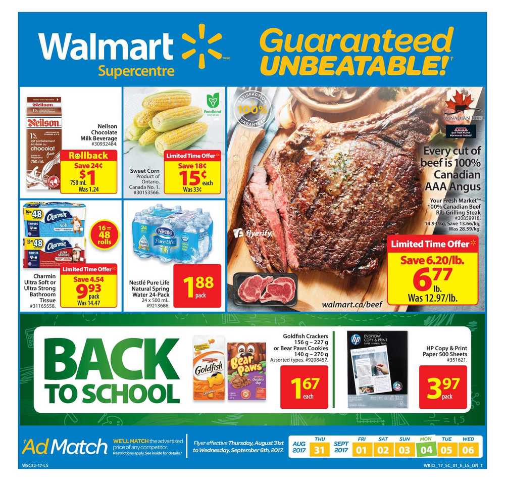 Walmart Supercentre (ON) Flyer August 31 to September 6 Canada